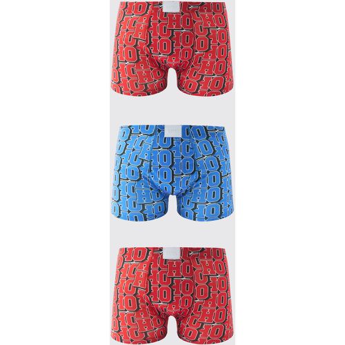 Boxer natalizi con etichetta in tessuto - set di 2 paia - boohoo - Modalova