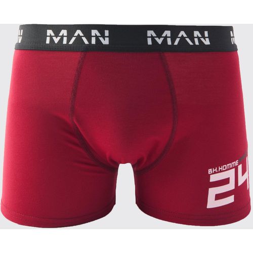 Boxer Apres Ski Man, Rosso - boohoo - Modalova