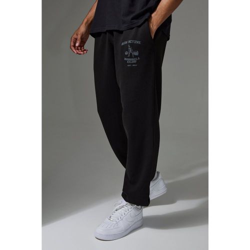 Pantalón Deportivo Oversize Man Active Con Estampado Body Building Club - boohoo - Modalova