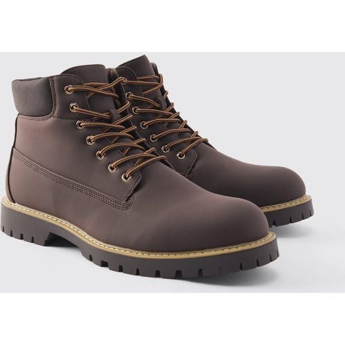 Botas Estilo Obrero, Brown - boohoo - Modalova