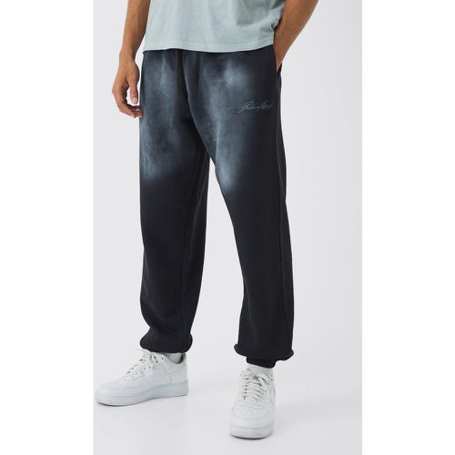 Pantalón Deportivo Oversize Man Con Lavado A La Piedra - boohoo - Modalova