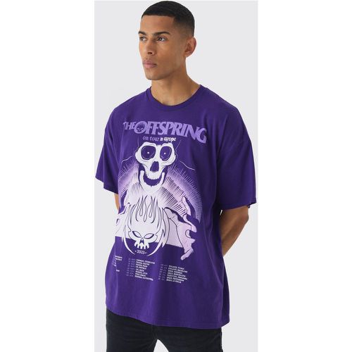 Camiseta Oversize Con Estampado Desteñido De The Offspring Band - boohoo - Modalova