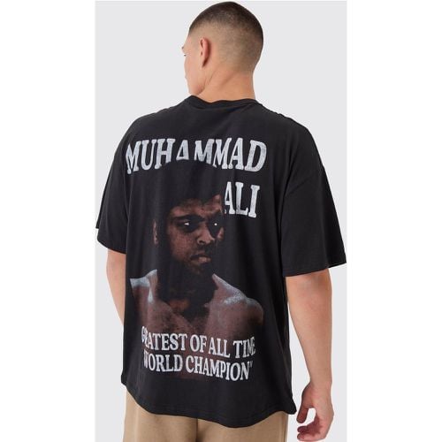 T-shirt oversize ufficiale di boxe di Muhammad Ali con stampa - boohoo - Modalova