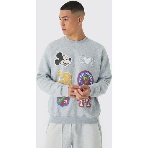 Sudadera Oversize De Disney Con Estampado Universitario De Mickey Mouse - boohoo - Modalova