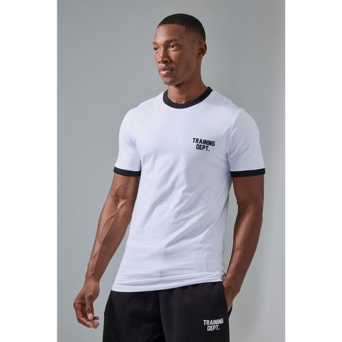 T-shirt attillata Training Dept con bordi a contrasto - boohoo - Modalova