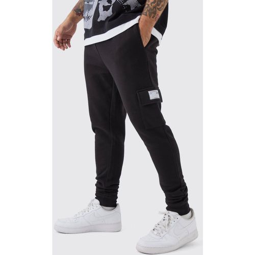 Pantaloni tuta Cargo Basic Skinny Fit con etichetta intessuta - boohoo - Modalova