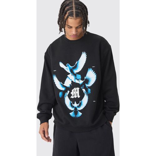 Oversized Dove Graphic Sweatshirt - boohoo - Modalova