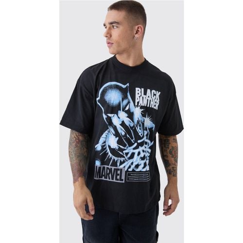 T-shirt oversize ufficiale Marvel con stampa di pantera nera - boohoo - Modalova