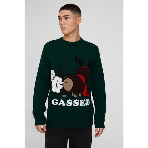 Jersey Regular Navideño Con Estampado De Gas - boohoo - Modalova