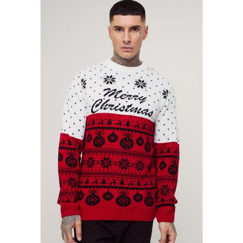 Maglione natalizio Tall con slogan Merry Christmas - boohoo - Modalova