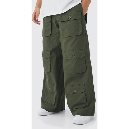 Pantaloni super comodi in nylon ripstop con tasche Cargo - boohoo - Modalova