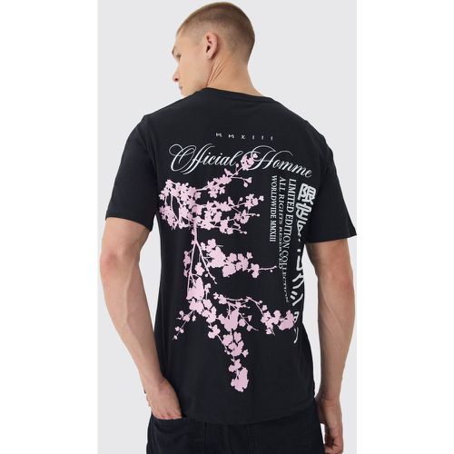 T-shirt con stampa Blossom sul retro - boohoo - Modalova