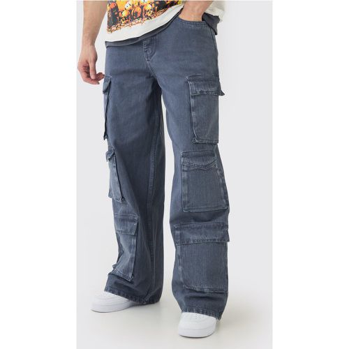 Jeans Tall extra comodi slavati con tasche Cargo - boohoo - Modalova