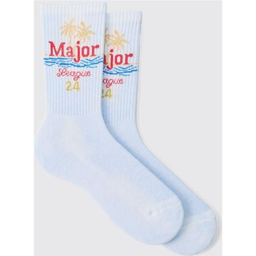 Calcetines Deportivos Con Estampado Gráfico Major League - boohoo - Modalova