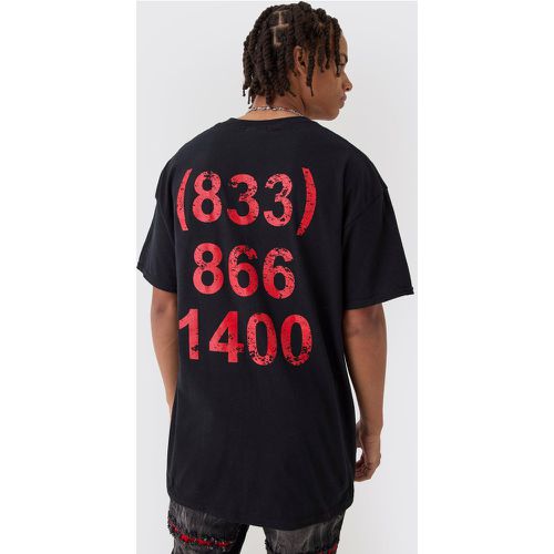 T-shirt oversize con stampa Trippie Redd Area Code - boohoo - Modalova