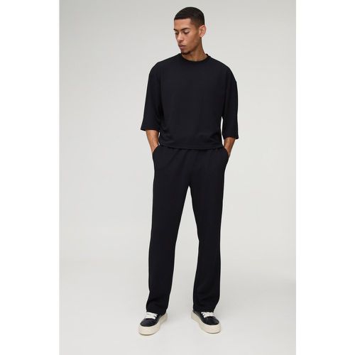 Oversized Jersey Twill Boxy Half Sleeve T-Shirt And Jogger Set - boohoo - Modalova