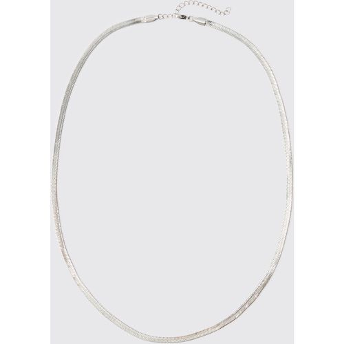 Collana color argento con zip - boohoo - Modalova