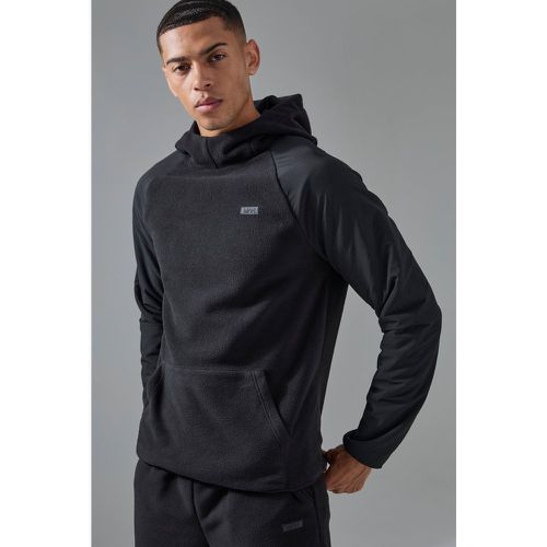 Sudadera Man Active De Forro Polar Con Cuello Alto Y Capucha - boohoo - Modalova