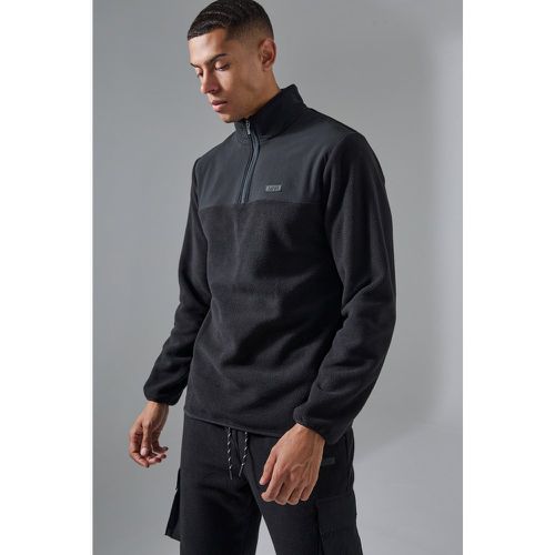 Felpa Man Active con zip corta - boohoo - Modalova