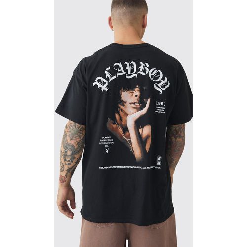 T-shirt oversize ufficiale con stampa di Playboy - boohoo - Modalova