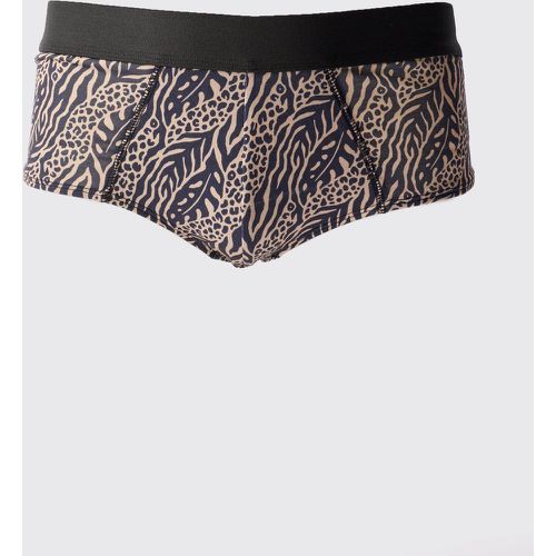 Slip Man con stampa animalier - boohoo - Modalova