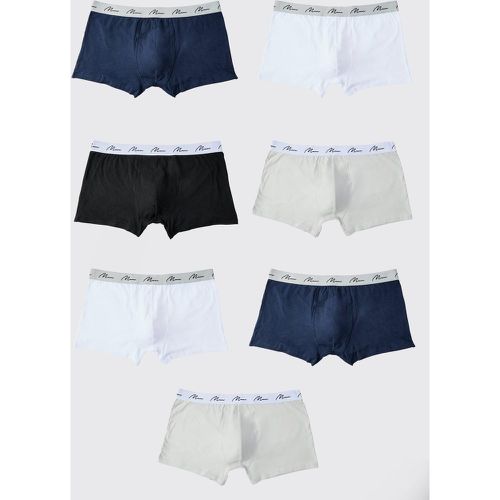 Plus Size 7 Pack Man Script Mixed Boxers - boohoo - Modalova