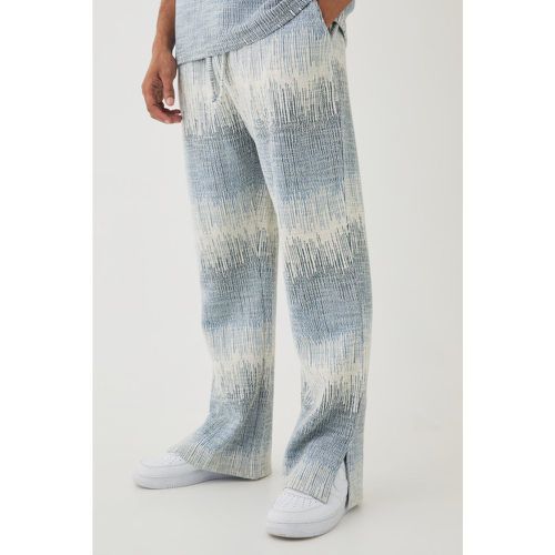 Pantaloni tuta dritti in jacquard - boohoo - Modalova