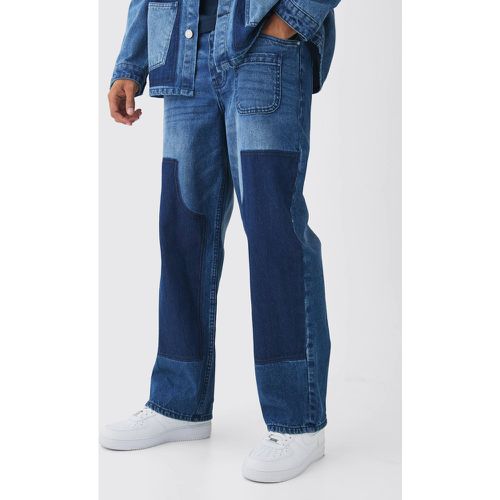 Jeans extra comodi in tinta Carpenter in denim rigido - boohoo - Modalova