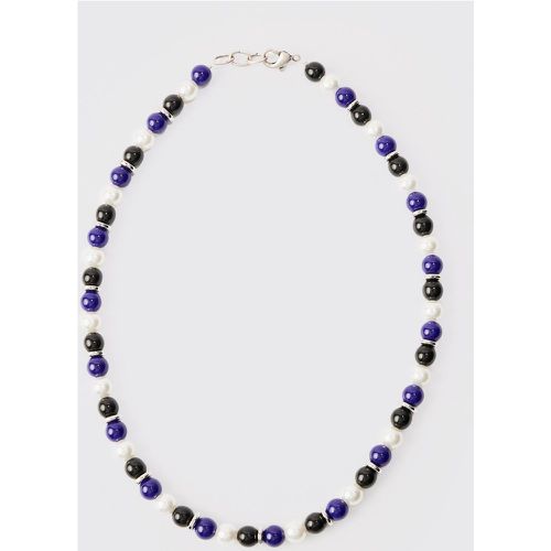 Collana mista di perle e perle - boohoo - Modalova