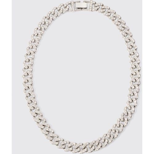 Collar De Cadena Gruesa Con Incrustaciones - boohoo - Modalova