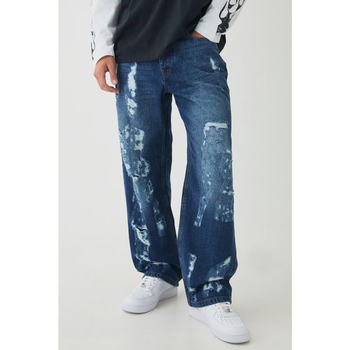 Jeans rilassati effetto smagliato - boohoo - Modalova