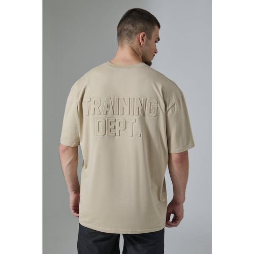 T-shirt Tall oversize Man Active Training Dept con incisioni - boohoo - Modalova