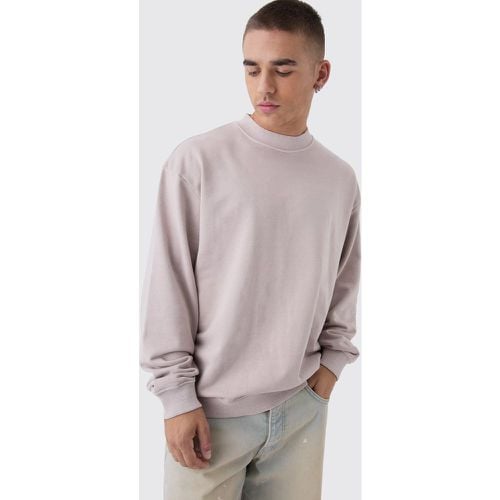 Sudadera Oversize Con Lavado De Ácido Y Cuello Extendido - boohoo - Modalova