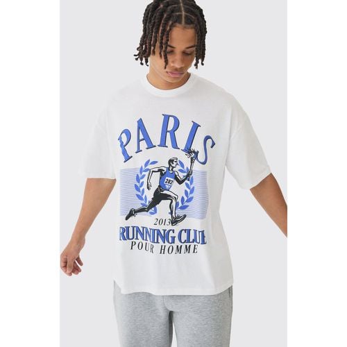 T-shirt oversize con stampa Running Club - boohoo - Modalova