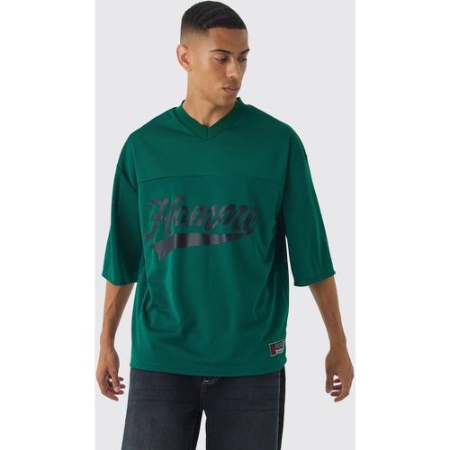 Maglia da Hockey oversize pesante in rete Homme - boohoo - Modalova