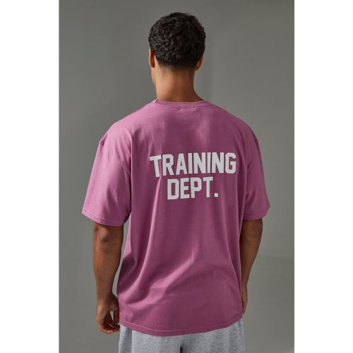 Camiseta Man Active Oversize Con Estampado Training Dept - boohoo - Modalova