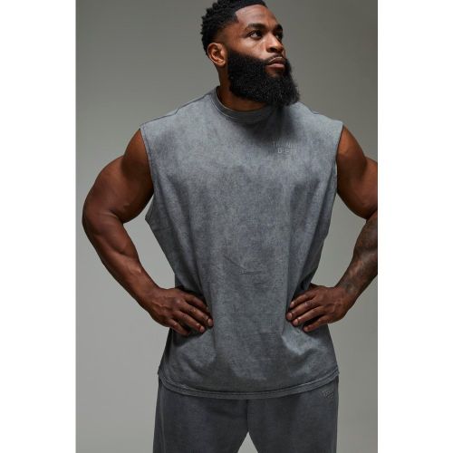 Canotta oversize slavata Man Active Training Dept - boohoo - Modalova