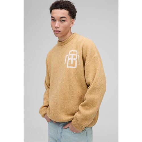 Jersey Man Oversize De Punto Buclé - boohoo - Modalova