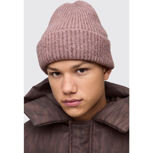 Natural Essential Beanie, Brown - boohoo - Modalova