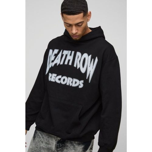 Sudadera Oversize Con Capucha Y Estampado De Death Row - boohoo - Modalova