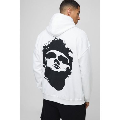 Sudadera Oversize Con Capucha Y Estampado De Morrissey - boohoo - Modalova