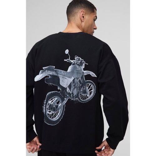 Sudadera Oversize Con Estampado De Honda Racing - boohoo - Modalova