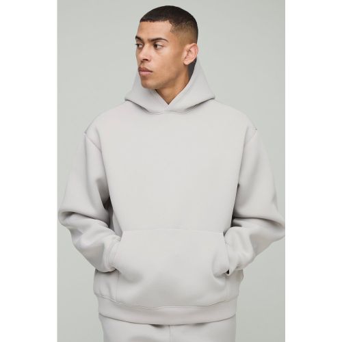 Sudadera Oversize Recta De Scuba Con Capucha - boohoo - Modalova