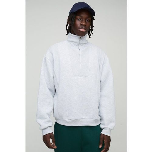 Sudadera Oversize De Canalé Con Cuello Alto - boohoo - Modalova