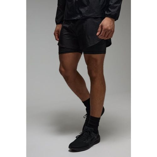 Pantalón Corto Man Active Híbrido 2 En 1 - boohoo - Modalova