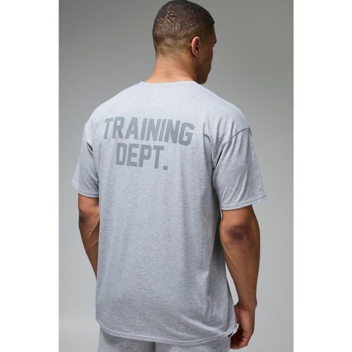 Camiseta Man Active Oversize Con Estampado Training Dept - boohoo - Modalova