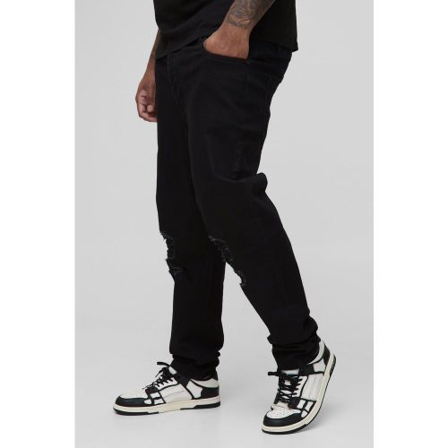 Vaqueros Plus Pitillo Elásticos Rotos - boohoo - Modalova