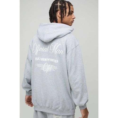 Sudadera Oversize Man Official Con Capucha - boohoo - Modalova