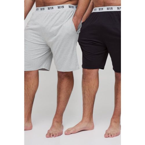 Pack De 2 Pantalones Cortos Plus Para Estar En Casa Man - boohoo - Modalova