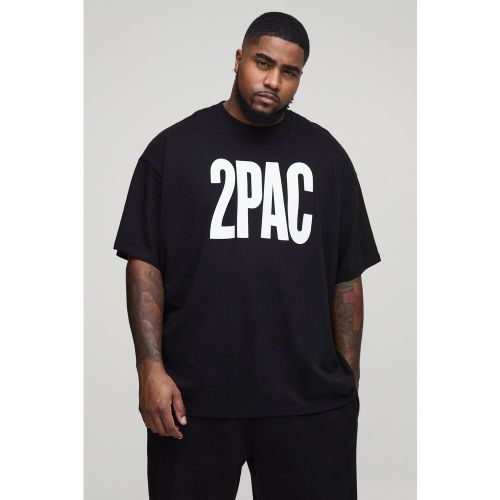 Camiseta Plus Oversize Con Estampado De Tupac - boohoo - Modalova